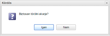 Törlés figyelmeztetés